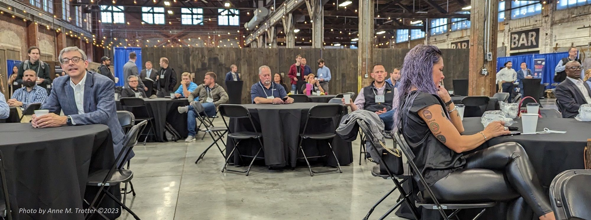 Attendees gather at SecureMaine in 2023