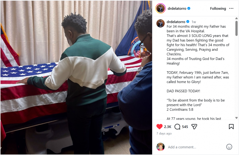 Delatorro Tribute Post