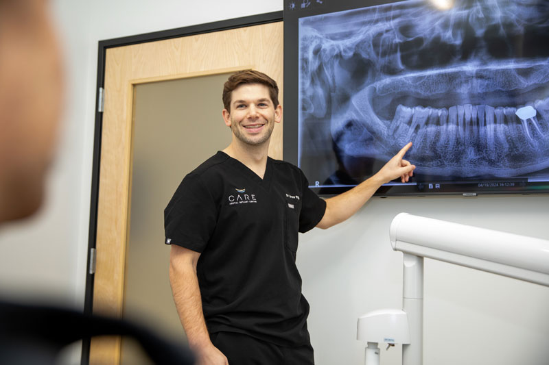 Dr. Phillips Interacting With Patient
